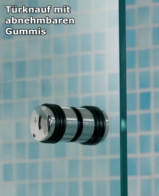 Glastürgriff rund & beidseitig