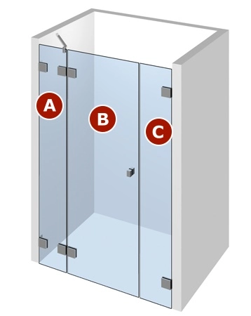 Nischen-Dusche Typ 04