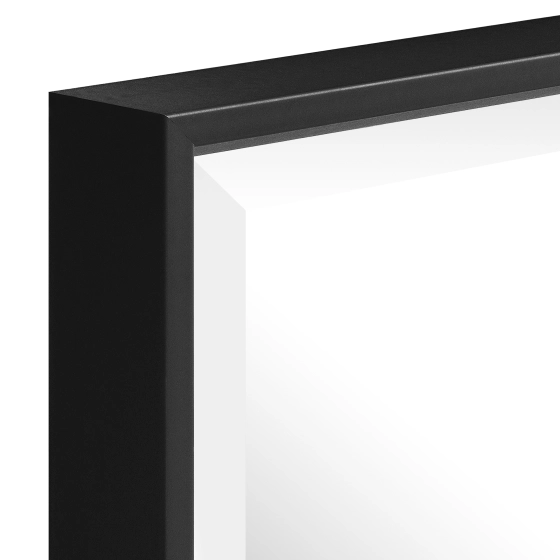 New York Schwarz Matt Alu-Rahmen-Spiegel