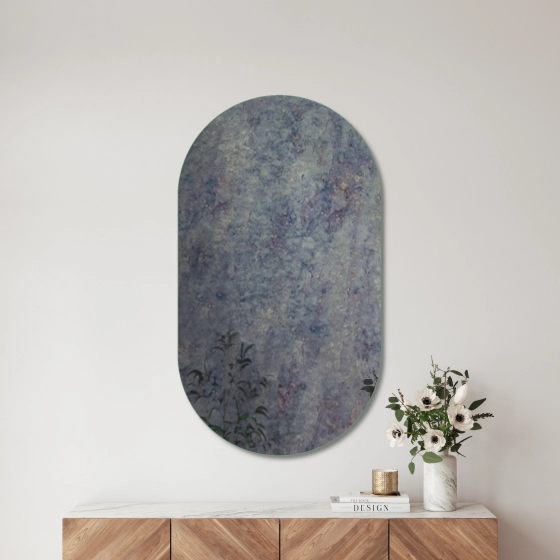 Rahmenloser Spiegel - Antik - Doppelrundbogen