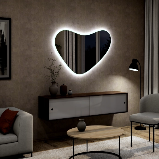 Asymmetrischer LED Spiegel Baruntse