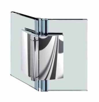 Glas - Glas Scharnier 135 Grad nach außen öffnend
