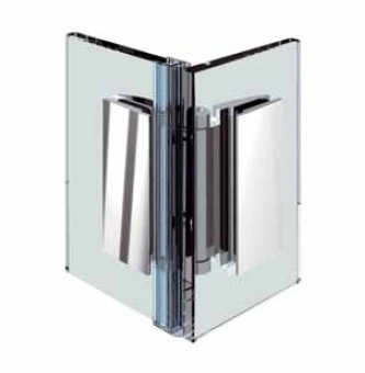 Glas - Glas Scharnier 90 Grad