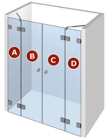 Nischen-Dusche Typ 05