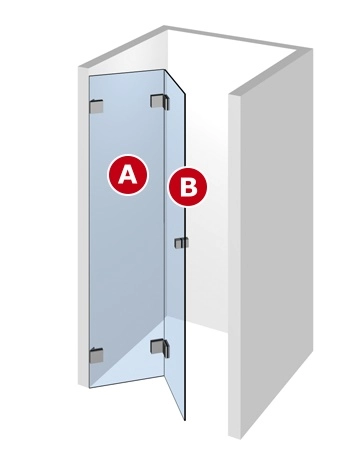 Nischen-Dusche Typ 06