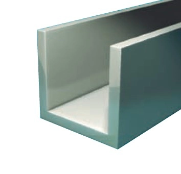 U-Profil - Edelstahl gebürstet