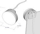Curba Schwarz II LED Badspiegel - Leuchtspiegel