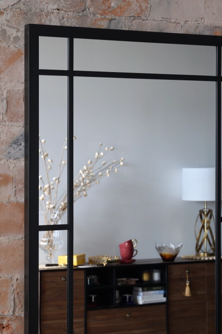 Varada Cadru Loft-Designspiegel in schwarz