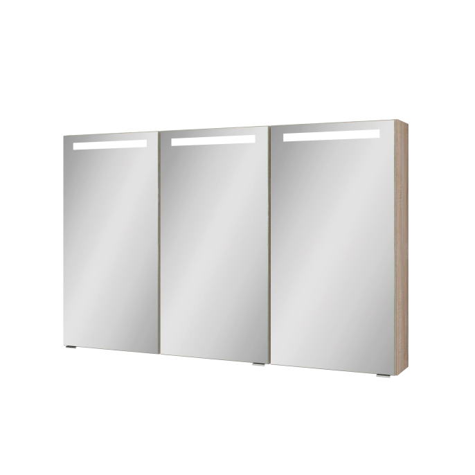 Spiegelschrank Mystic LED Square I Dreitürig mit Farbauswahl