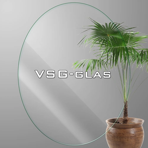 ovales durchsichtig Sicherheitsglas VSG