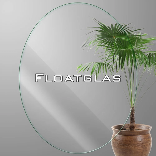 ovales durchsichtig Floatglas