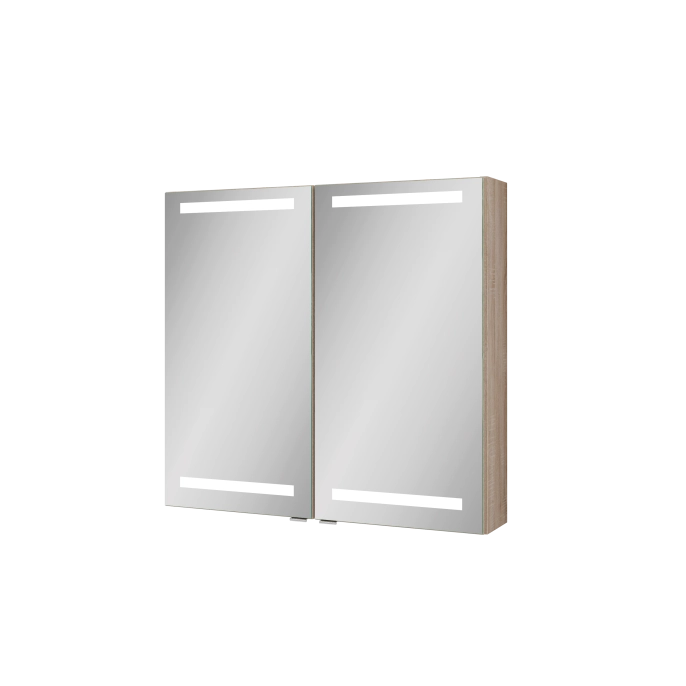 Spiegelschrank Mystic LED Square II Zweitürig mit Farbauswahl