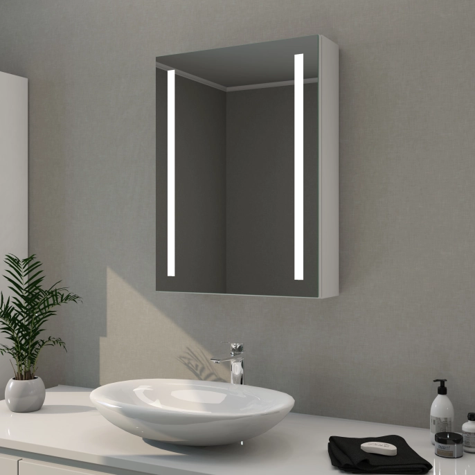 Spiegelschrank Mystic LED Outline II Eintürig mit Farbauswahl
