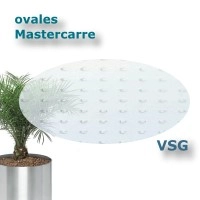 ovales Sicherheits-Strukturglas Mastercarre VSG