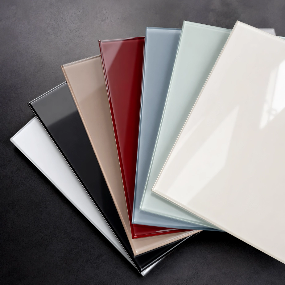 Lackiertes Glas