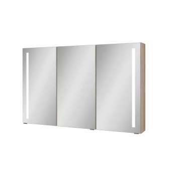 Spiegelschrank Mystic LED Outline II Dreitürig mit Farbauswahl