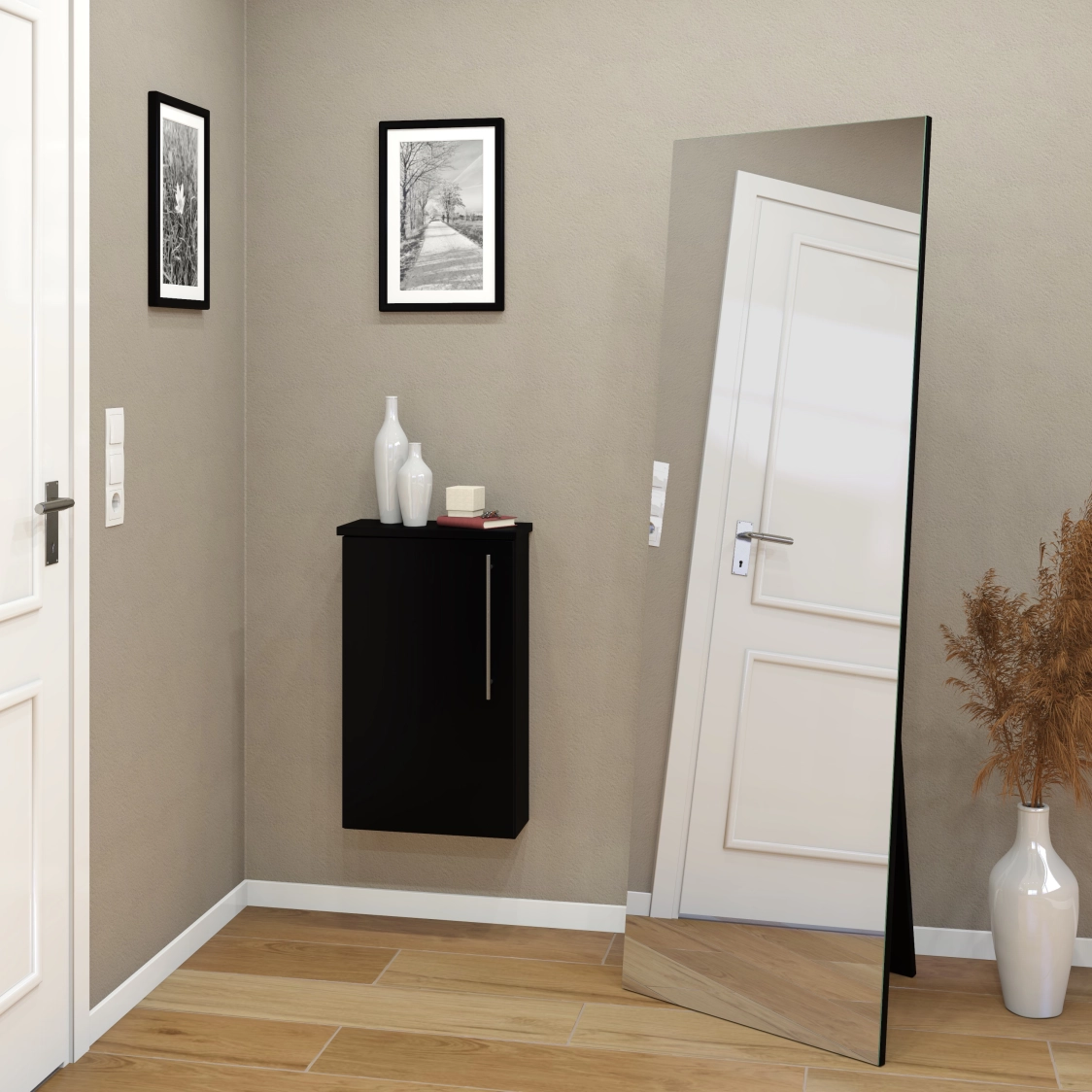 Standspiegel Estato in 60 x 180 cm mit Farbauswahl